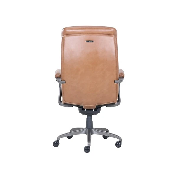 La-Z-Boy Aberdeen Ergonomic Bonded Leather Swivel Computer And Desk Chair, Camel (51545-CAM) - Image 3