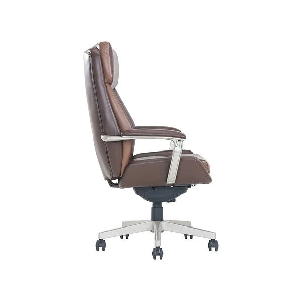 La-Z-Boy Alton Ergonomic Bonded Leather Swivel Executive Chair, Brown (51544-BRN) - Image 2