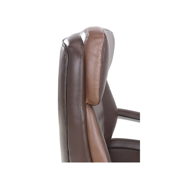 La-Z-Boy Alton Ergonomic Bonded Leather Swivel Executive Chair, Brown (51544-BRN) - Image 5