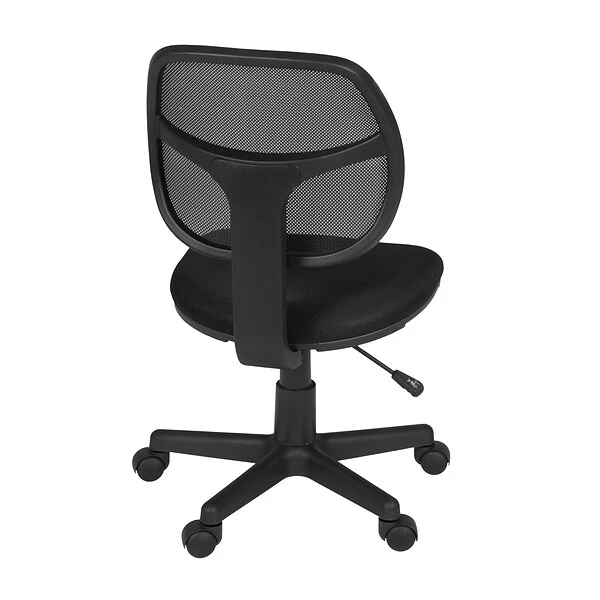 Regency Carter Swivel Office Chair, Black, Armless (5083BK) - Image 2