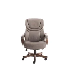 Serta Big And Tall Ergonomic Faux Leather Executive Big & Tall Chair, 350 Lb. Capacity, Brown (43506COSS )