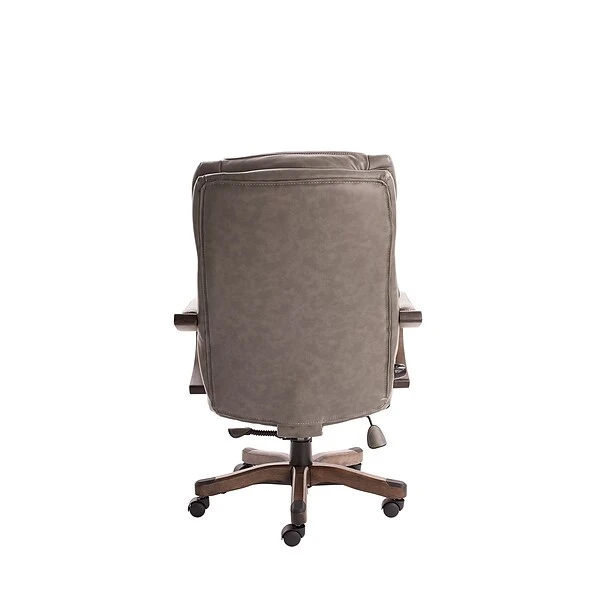 Serta Big And Tall Ergonomic Faux Leather Executive Big & Tall Chair, 350 Lb. Capacity, Brown (43506COSS ) - Image 3