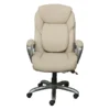 Serta Works My Fit Bonded Leather Executive Office Chair With Tailored Reach, Inspired Ivory (CHR200064)