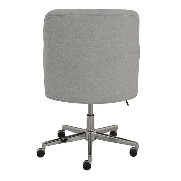 Serta Leighton Fabric Home Office Chair, Light Gray (48371) - Image 3