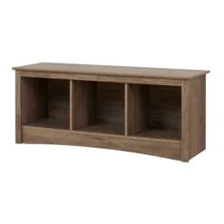 Prepac Cubbie Bench, Drifted Gray (DSC-4820)