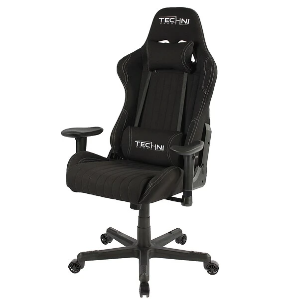 Techni Sport TS-F44 Fabric Ergonomic High Back Video Gaming Chair, Black (RTA-TSF44-BK) - Image 7