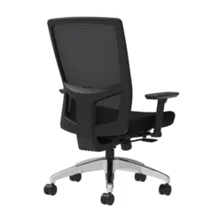 Union & Scale Workplace2.0™ Fabric Task Chair, Black, Integrated Lumbar, 2D Arms, Synchro-Tilt With Seat Slide (53675)