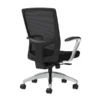 Union & Scale Workplace2.0™ Fabric Task Chair, Black, Integrated Lumbar, Fixed Arms, Synchro-Tilt W/ Seat Slide Control (53671)