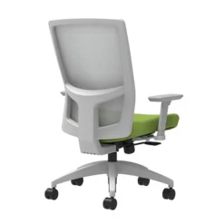 Union & Scale Workplace2.0™ Fabric Task Chair, Pear, Integrated Lumbar, 2D Arms, Synchro-Tilt With Seat Slide (53480)