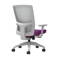 Union & Scale Workplace2.0™ Fabric Task Chair, Amethyst, Integrated Lumbar, 2D Arms, Synchro-Tilt With Seat Slide (53470)