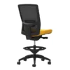 Union & Scale Workplace2.0™ Fabric Stool, Goldenrod, Adjustable Lumbar, Armless, Synchro-Tilt Seat Control (53876)