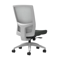 Union & Scale Workplace2.0™ Fabric Task Chair, Iron Ore, Integrated Lumbar, Armless, Synchro-Tilt W/ Seat Slide Control (53506)