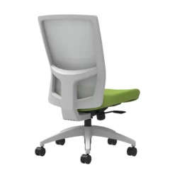 Union & Scale Workplace2.0™ Fabric Task Chair, Pear, Integrated Lumbar, Armless, Synchro-Tilt W/Seat Slide Seat Control (53502)