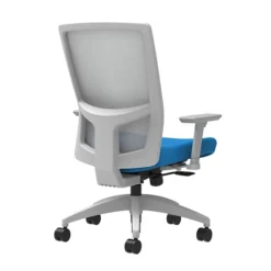 Union & Scale Workplace2.0™ Fabric Task Chair, Cobalt, Integrated Lumbar, 2D Arms, Synchro-Tilt With Seat Slide (53476)