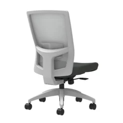 Union & Scale Workplace2.0™ Fabric Task Chair, Iron Ore, Adjustable Lumbar, Armless, Synchro-Tilt W/ Seat Slide Control (53505)
