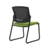 Union & Scale Workplace2.0™ Fabric Guest Chair, Pear, Integrated Lumbar, Armless, Stationary Seat Control (53737)