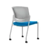 Union & Scale Workplace2.0™ Fabric Guest Chair, Cobalt, Integrated Lumbar, Armless, Stationary Seat Control (53694)