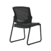 Union & Scale Workplace2.0™ Fabric Guest Chair, Iron Ore, Integrated Lumbar, Armless, Stationary Seat Control (53739)