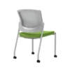 Union & Scale Workplace2.0™ Fabric Guest Chair, Pear, Integrated Lumbar, Armless, Stationary Seat Control (53696)