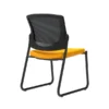 Union & Scale Workplace2.0™ Fabric Guest Chair, Goldenrod, Integrated Lumbar, Armless, Stationary Seat Control (53736)