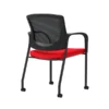 Union & Scale Workplace2.0™ Fabric Guest Chair, Ruby Red, Integrated Lumbar, Fixed Arms, Stationary Seat Control (53709)