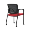 Union & Scale Workplace2.0™ Fabric Guest Chair, Cherry, Integrated Lumbar, Fixed Arms, Stationary, Fully Assembled (53704)