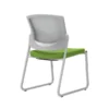 Union & Scale Workplace2.0™ Fabric Guest Chair, Pear, Integrated Lumbar, Armless, Stationary Seat Control (53758)