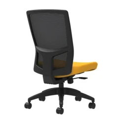 Union & Scale Workplace2.0™ Fabric Task Chair, Goldenrod, Integrated Lumbar, Armless, Synchro-Tilt W/ Seat Slide Control (53620)