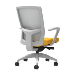 Union & Scale Workplace2.0™ Fabric Task Chair, Goldenrod, Integrated Lumbar, Fixed Arms, Advanced Synchro-Tilt Control (53586)