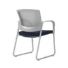 Union & Scale Workplace2.0™ Fabric Guest Chair, Navy, Integrated Lumbar, Fixed Arms, Stationary Seat Control (53751)