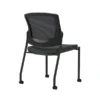 Union & Scale Workplace2.0™ Fabric Guest Chair, Iron Ore, Integrated Lumbar, Armless, Stationary Seat Control (53717)