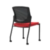 Union & Scale Workplace2.0™ Fabric Guest Chair, Cherry, Integrated Lumbar, Armless, Stationary Seat Control (53712)