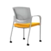 Union & Scale Workplace2.0™ Fabric Guest Chair, Goldenrod, Integrated Lumbar, Fixed Arms, Stationary, Fully Assembled