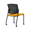 Union & Scale Workplace2.0™ Fabric Guest Chair, Goldenrod, Integrated Lumbar, Armless, Stationary, Fully Assembled (53714)