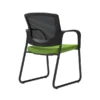 Union & Scale Workplace2.0™ Fabric Guest Chair, Pear, Integrated Lumbar, Fixed Arms, Stationary Seat Control (53726)