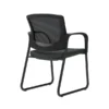 Union & Scale™ Workplace2.0™ Fabric Guest Chair, Iron Ore, Integrated Lumbar, Fixed Arms, Stationary Seat Control (53728)
