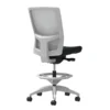 Union & Scale Workplace2.0™ Vinyl Stool, Black Vinyl, Integrated Lumbar, Armless, Synchro-Tilt, Partial Assembly Required