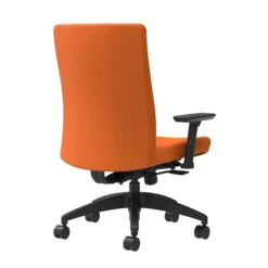 Union & Scale Workplace2.0™ Task Chair Upholstered 2D, Adjustable Arms, Apricot Fabric, Synchro Tilt (54138)