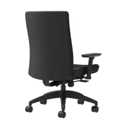 Union & Scale Workplace2.0™ Task Chair Upholstered 2D, Adjustable Arms, Black Vinyl Synchro Tilt (54145)