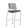 Union & Scale™ Workplace2.0™ Bistro Height Stool Fog Mesh, Armless, Iron Ore Fabric (54262)