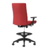 Union & Scale Workplace2.0™ Stool Upholstered 2D, Adjustable Arms, Cherry Fabric, Limited Synchro Tilt (54205)