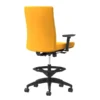 Union & Scale Workplace2.0™ Stool Upholstered 2D, Adjustable Arms, Goldenrod Fabric, Limited Synchro Tilt (54207)