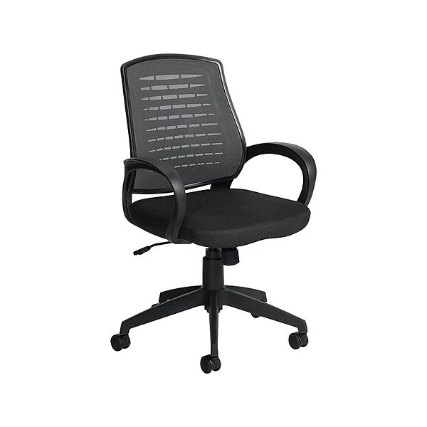 Global Mesh Back Fabric Manager Chair, Gray And Black (OTG10902B) - Image 2
