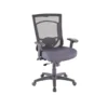 Tempur-Pedic TP7000 Mesh Back Fabric Task Chair, Black And Agate Gray (TP7000-AGATE)