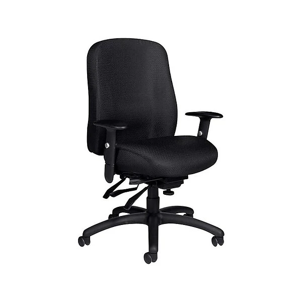 Global OTG Fabric Task Chair, Patterned Black (OTG11710-QL10) - Image 2
