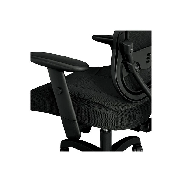 HON Wave Mesh Mid-Back Chair, Synchro-Tilt, Adjustable Arms, Black Sandwich Mesh (BSXVL712MM10) - Image 3