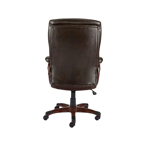 Quill Brand® Westcliffe Bonded Leather Computer And Desk Chair, Brown (50219R-CC)