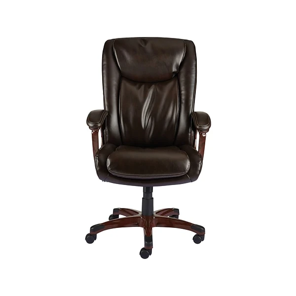 Quill Brand® Westcliffe Bonded Leather Computer And Desk Chair, Brown (50219R-CC) - Image 2