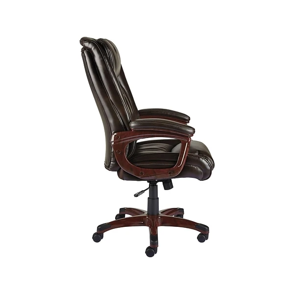Quill Brand® Westcliffe Bonded Leather Computer And Desk Chair, Brown (50219R-CC) - Image 3