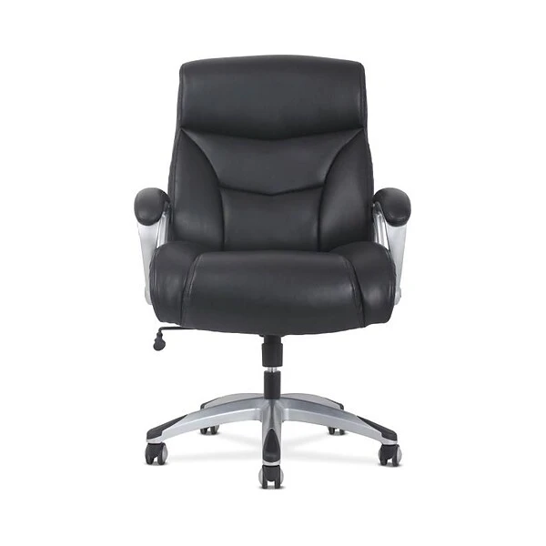 Sadie Leather Big And Tall High-Back Executive Chair, Black (BSXVST341) - Image 4